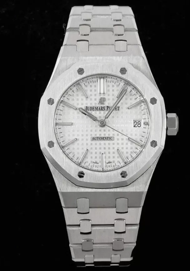 Alternative view of Royal Oak 15450 SS/SS White/Stk APSF SA3120 Super Clone