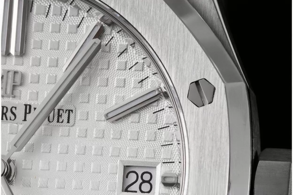 Royal Oak 15450 SS/SS White/Stk APSF SA3120 Super Clone - Image 4