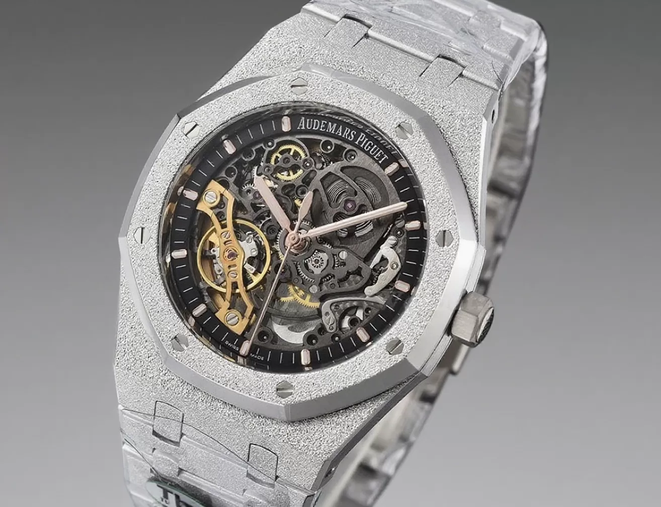 Royal Oak 15407 Frosted 41mm SS/SS Skeleton Dial THBF V2 SH3132 Super Clone - Image 3