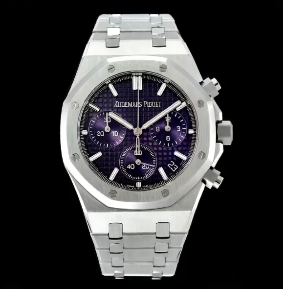 Royal Oak Chrono 26240ST 41mm SS/SS Purple Dial APS SH4401 Super Clone - Image 4