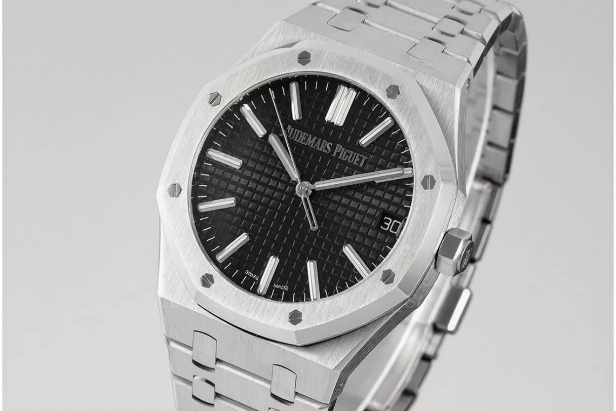 Royal Oak 50th Anniverary 41mm 15510 SS/SS Black/Stk ZF A4302