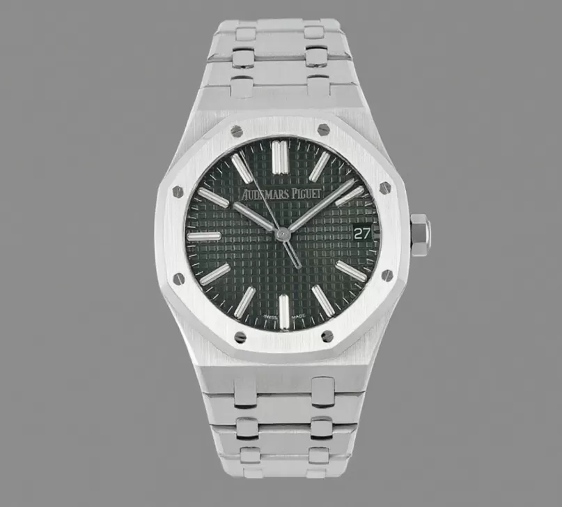 Royal Oak 50th Anniverary 41mm 15510 SS/SS Green/Stk ZF A4302 - Image 3