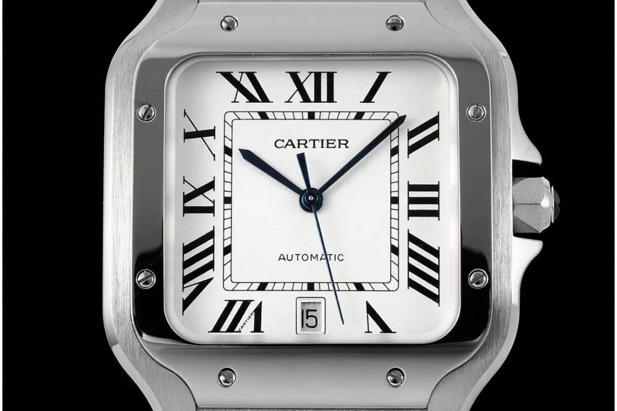 Alternative view of Santos De Cartier 2018 Mens XL 40mm SS/SS Wht BVF MY9019
