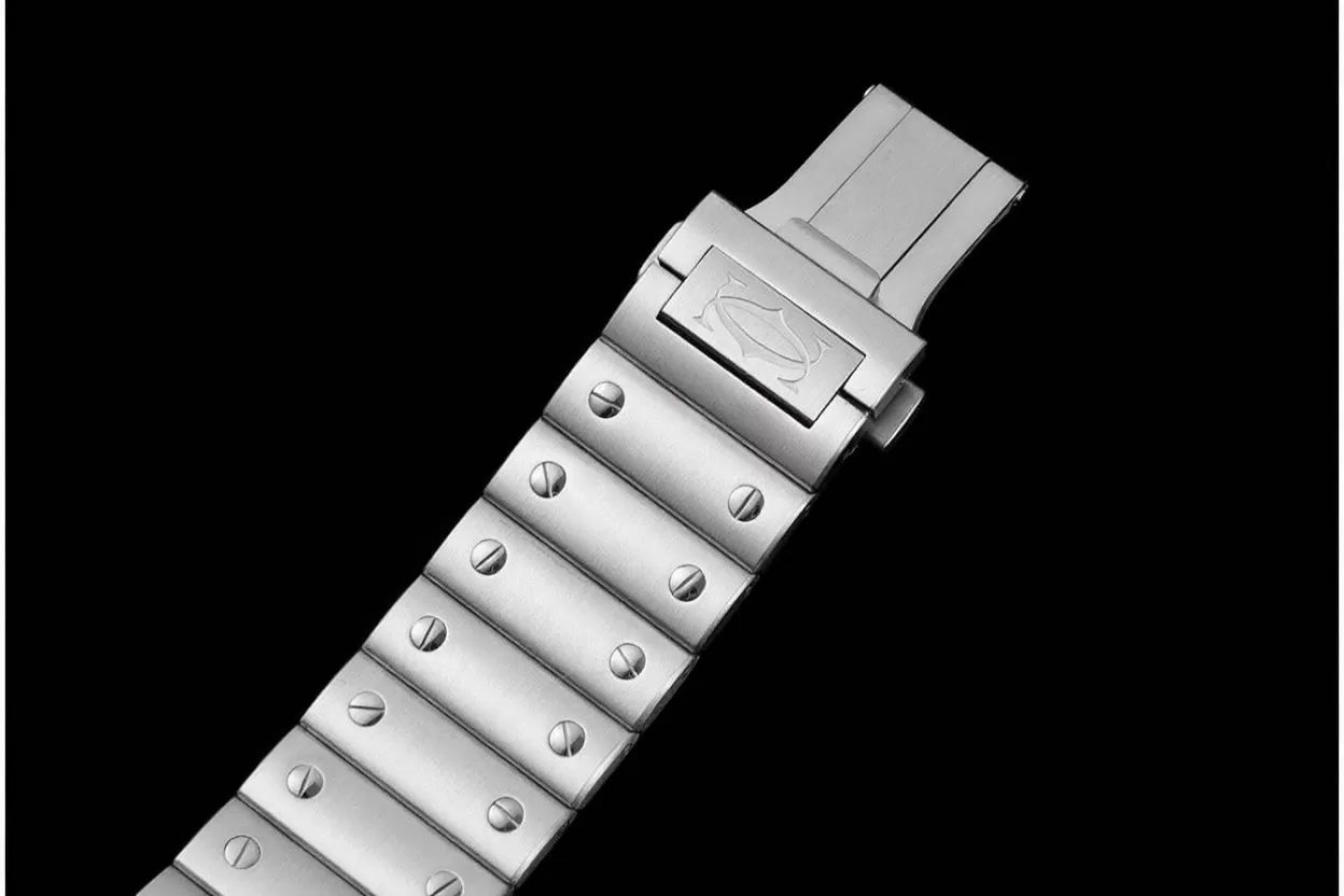 Santos De Cartier 2018 Mens XL 40mm SS/SS Wht BVF MY9019 - Image 19