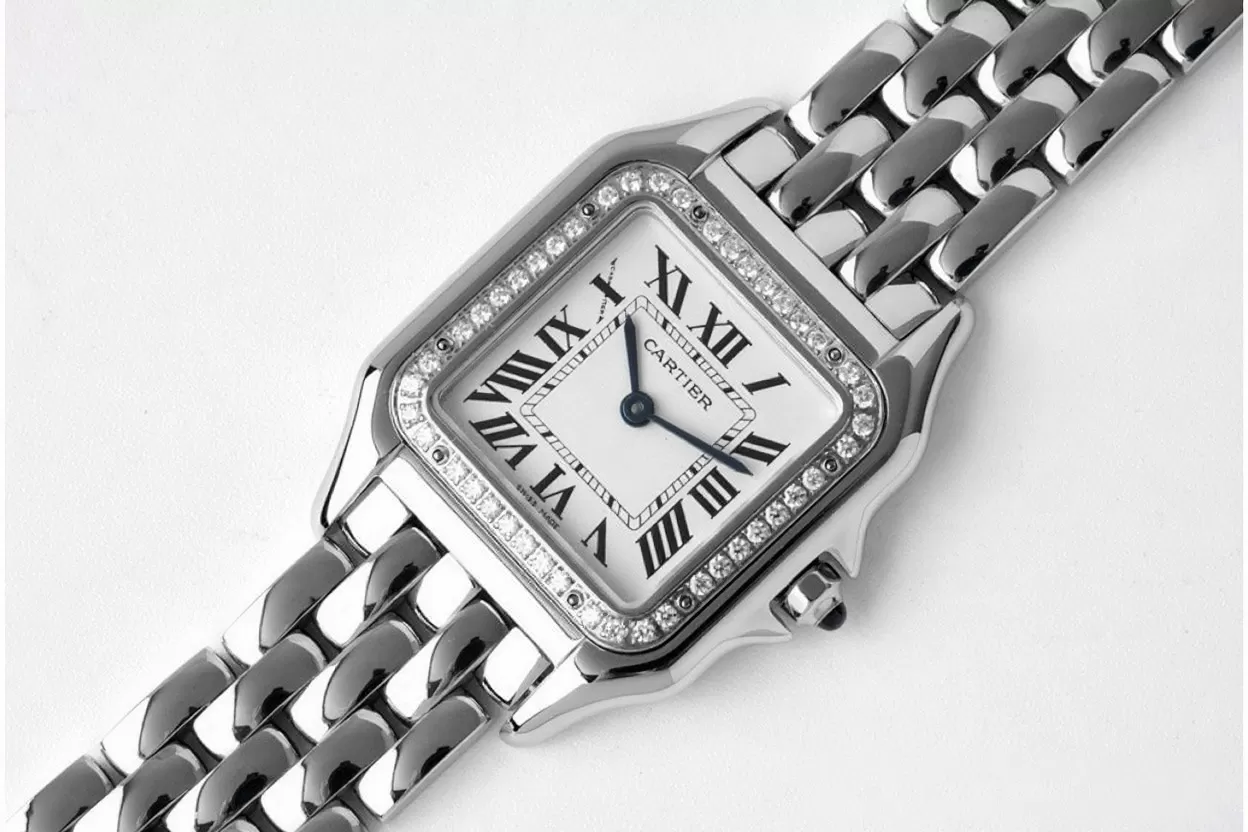 Alternative view of Panthere Secrete De Ladies 27mm Dia SS/SS White Dial BVF Quartz