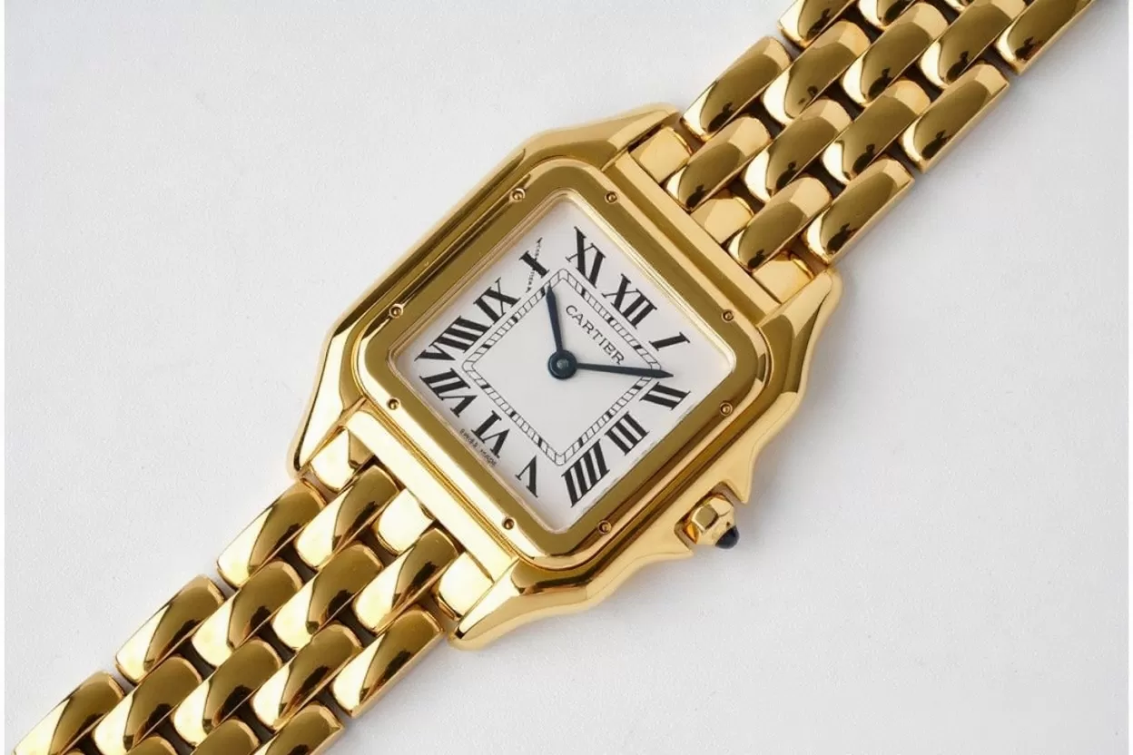 Alternative view of Panthere Secrete De Ladies 27mm YG/YG White Dial BVF Quartz