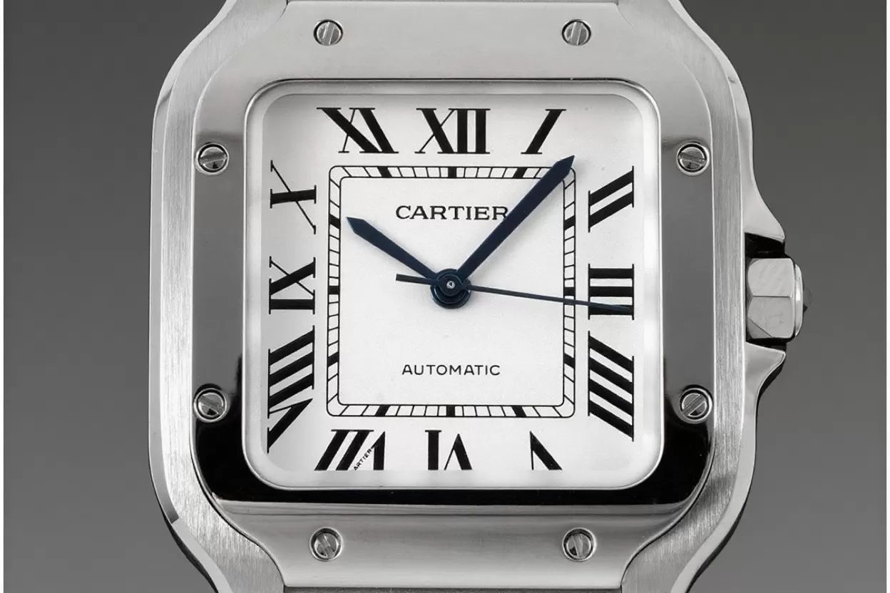Alternative view of Santos De Cartier 35mm SS/SS White Dial BVF MY9039