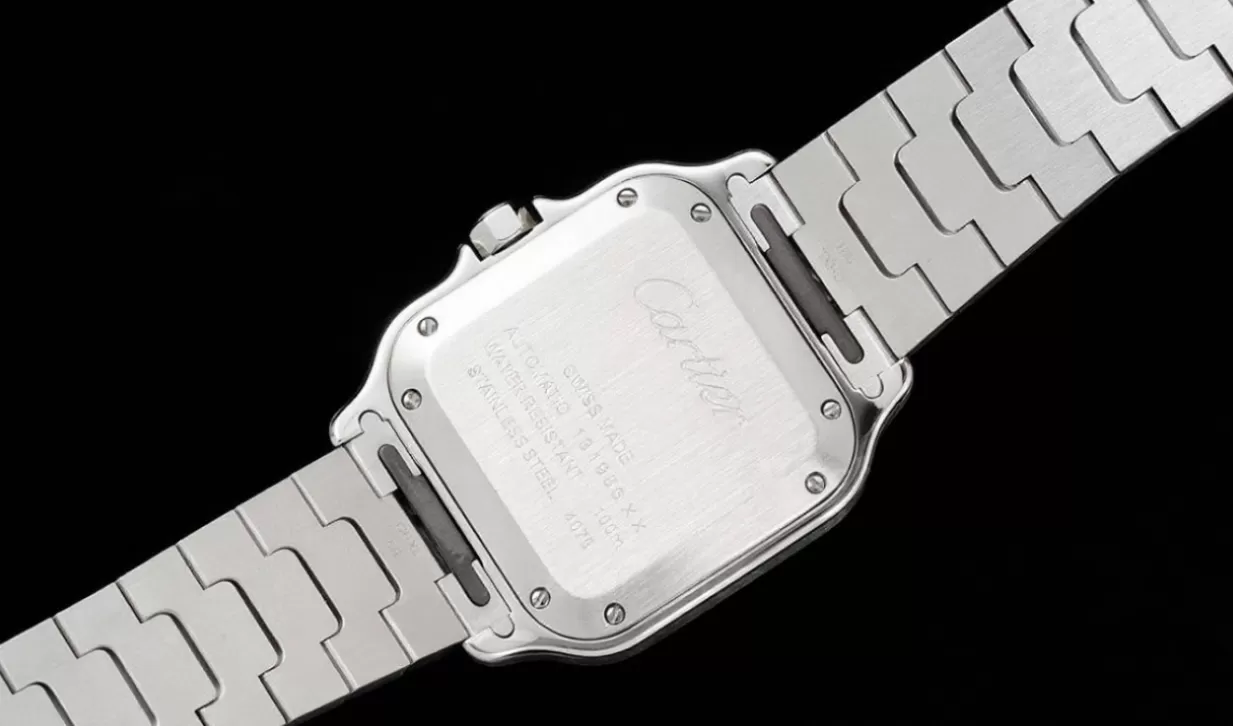 Santos De Cartier 35mm YG/SS Wht BVF MY9039 - Image 9