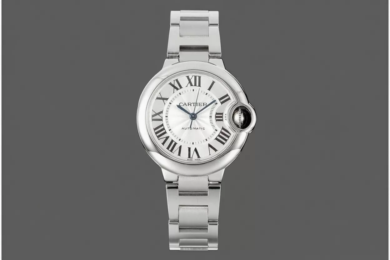 Ballon Bleu De Cartier Unisex 36mm SS/SS White Dial V6F A076 - Image 3