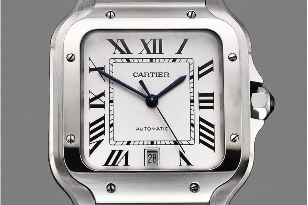 Santos De Cartier Mens XL SS/SS White 3KF MY9015 - Image 13
