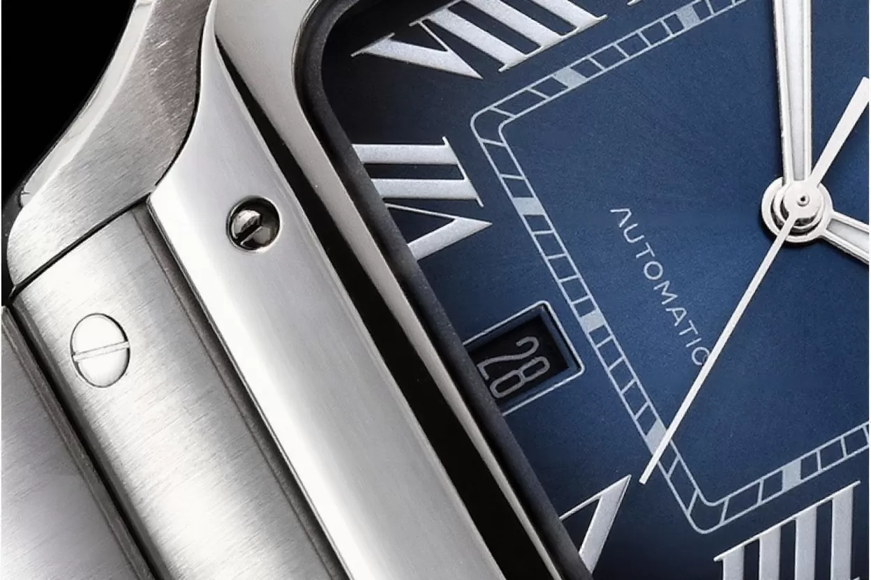 Cartier - Santos De Cartier 40mm Mens XL SS/SS Blue 3KF MY9015 - Image 7