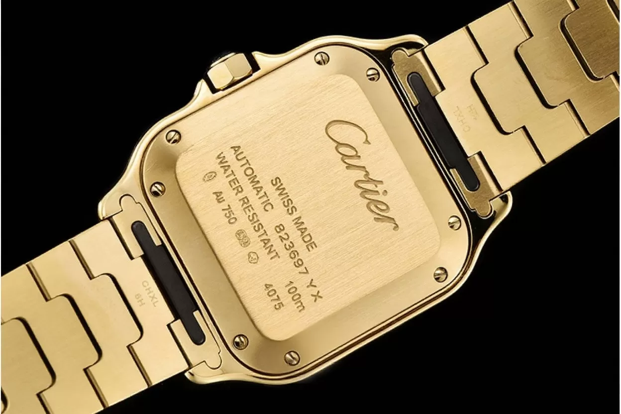 Alternative view of Cartier - Santos De Cartier 35mm Mens YG/YG White 3KF MY9015