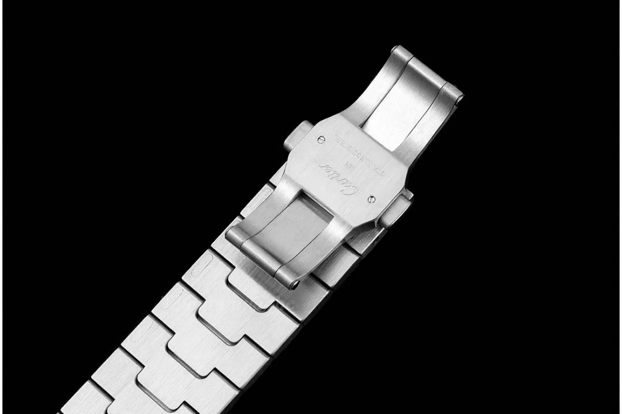 Santos De Cartier Mens XL 40mm SS/SS Gray BVF 9019 - Image 15