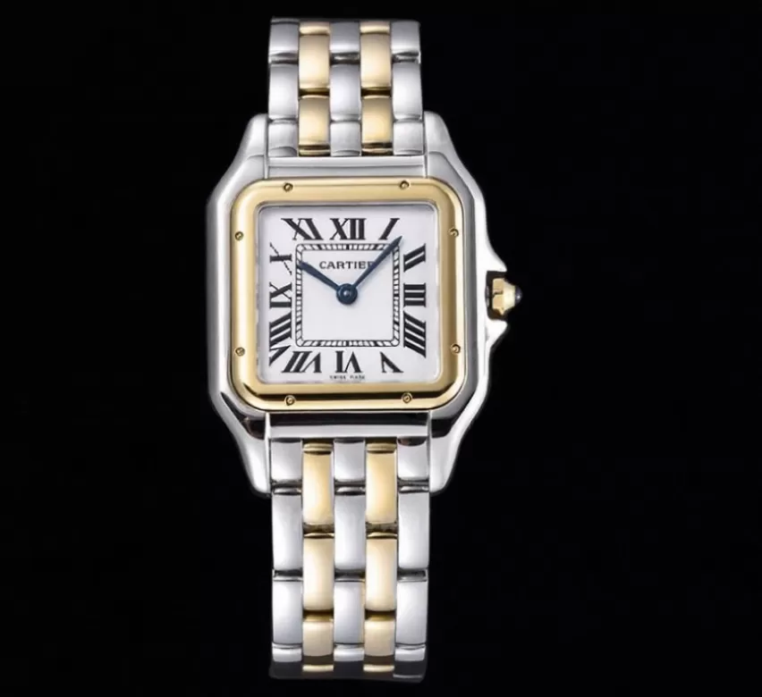 Alternative view of Panthere Secrete De Ladies 27mm YG/SS White Dial 8848F Swiss Qtz