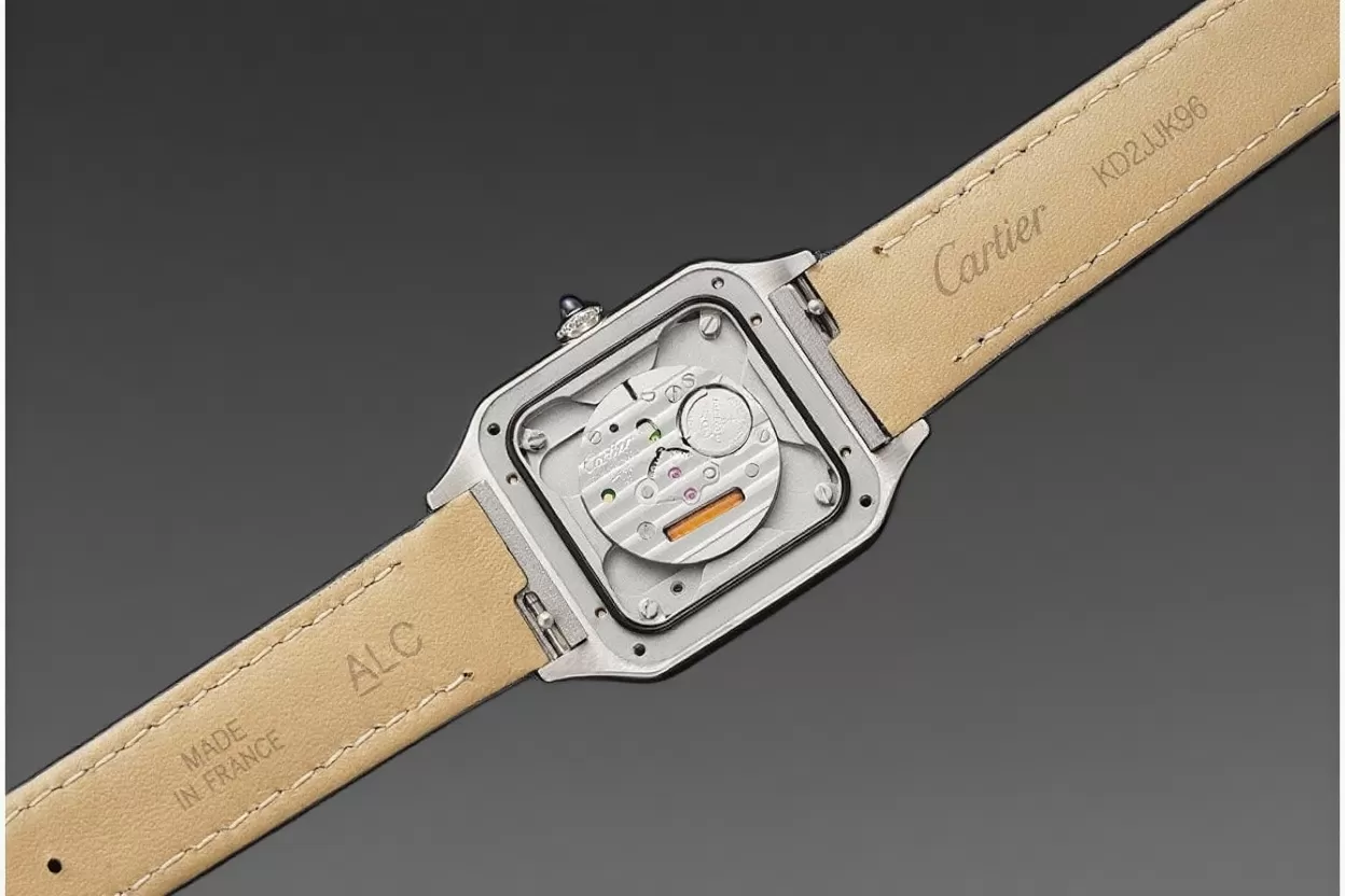 Santos Dumont Blue SS/LE Silver Dial AF Quartz - Image 7