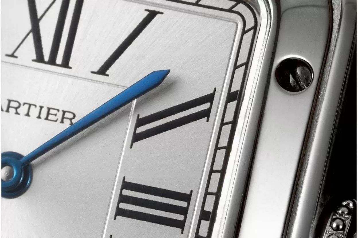 Santos Dumont Black SS/LE Silver Dial AF Quartz - Image 4