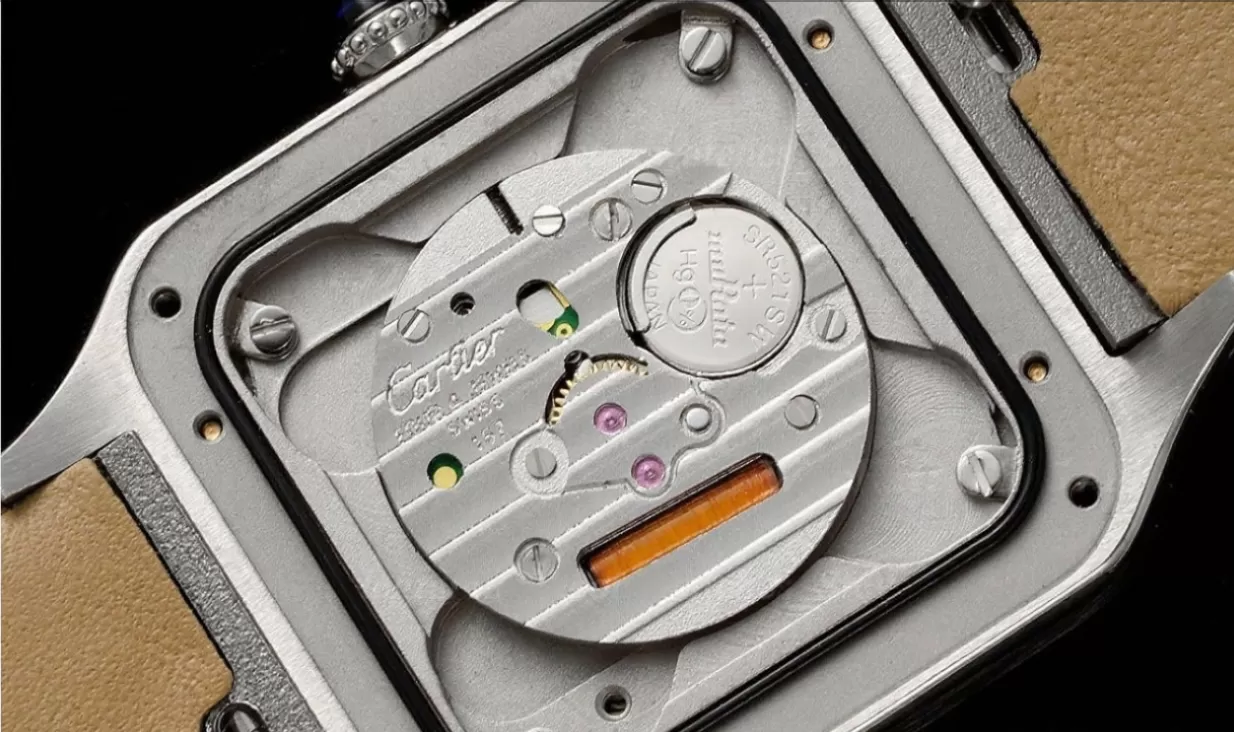 Santos Dumont Black SS/LE Silver Dial AF Quartz - Image 9