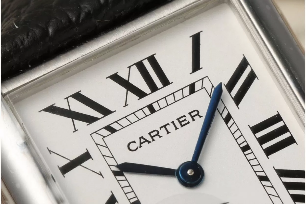 Cartier - Tank Must 25.5mm White Dial on Lychee Grain Leather AF Quartz - Image 4