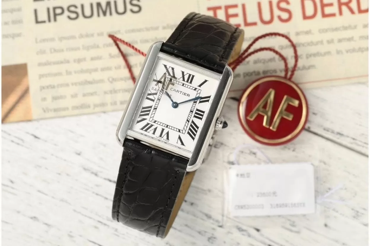 Alternative view of Cartier - Tank Solo 27.4mm SS/LE White Dial AF Quartz