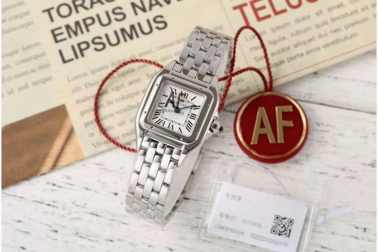 Alternative view of Cartier - Panthere Secrete De Ladies 22mm SS/SS White AF Quartz