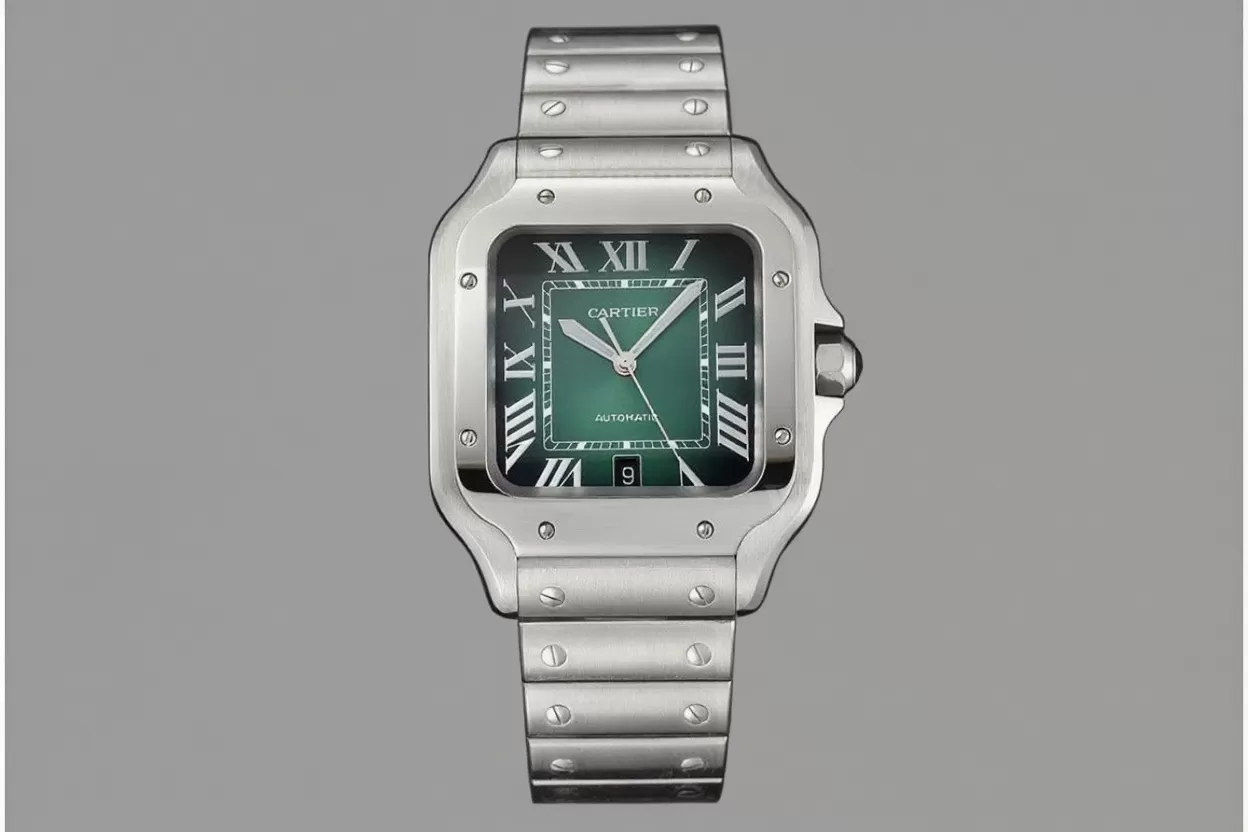 Santos De Cartier 40mm XL SS/SS Green Dial BVF MY9019 - Image 3