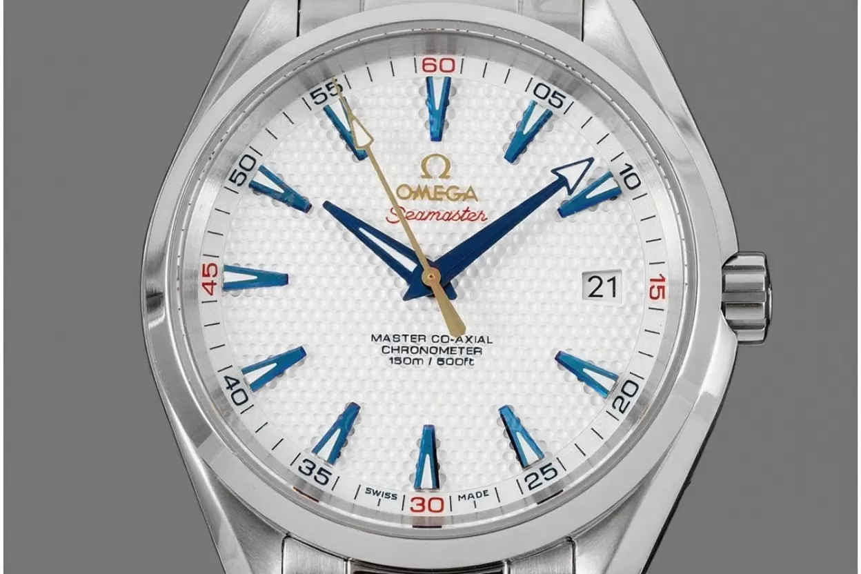 Alternative view of Aqua Terra Ryder Cup 41mm SS/SS White VSF A8500