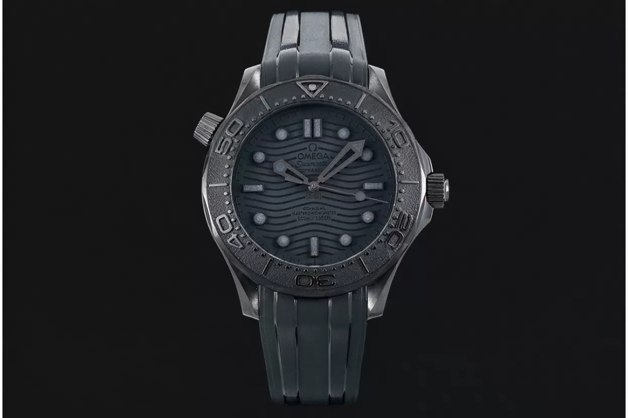 Alternative view of Seamaster 300m 43.5mm Ceramic/RU Black Dial VSF A8806