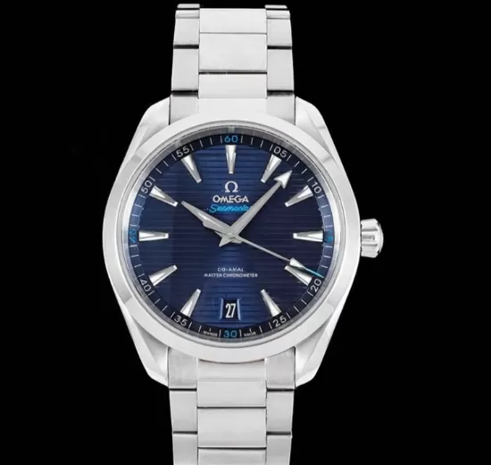 Alternative view of Aqua Terra 150m 41mm Master SS/SS Dark Blue VSF A8900