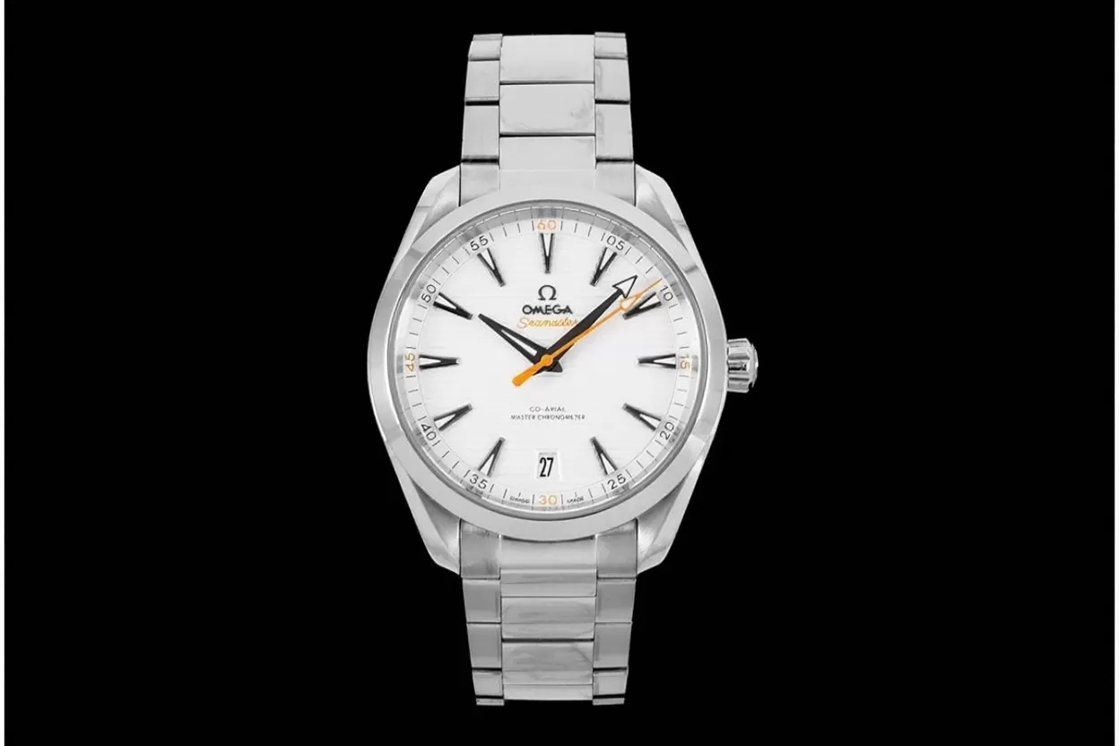 Alternative view of Aqua Terra 150m 41mm Master SS/SS White Dial VSF A8900