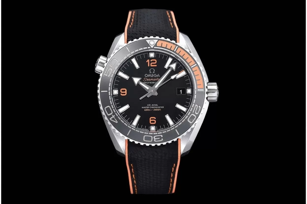 Alternative view of Planet Ocean 43.5mm SS/RU Black/Org VSF 1:1 A8900 Super Clone