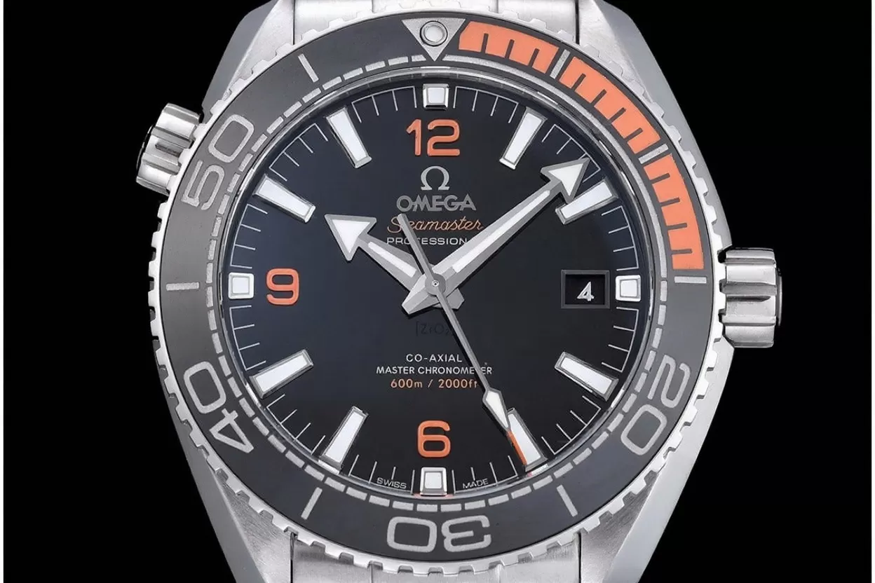 Alternative view of Planet Ocean 43.5mm SS/SS Black/Org VSF 1:1 A8900 Super Clone