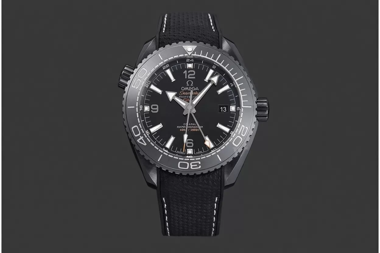 Alternative view of Planet Ocean 45.5mm Deep Black CER/NY Blk VSF A8906 V2 Super Clone