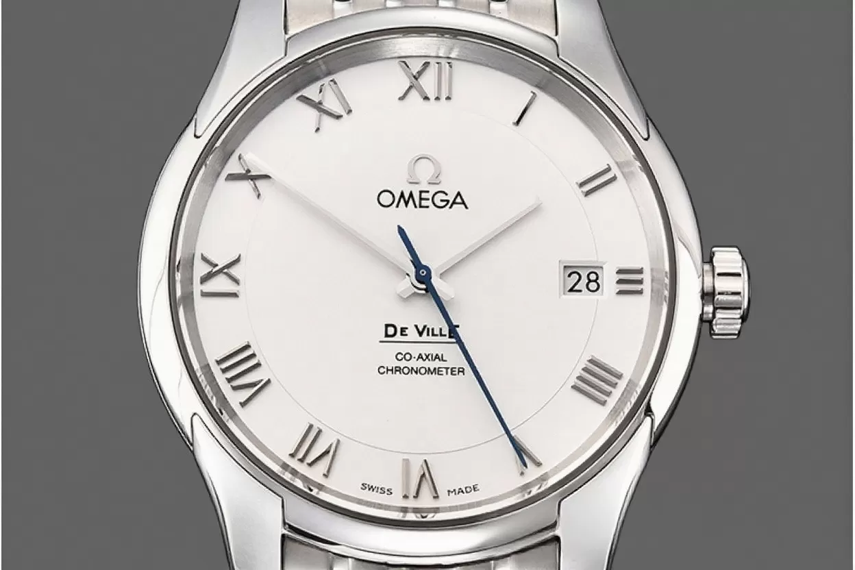 Alternative view of Omega - De Ville Men's Co-Axial SS/SS Wht/Roman VSF A8500