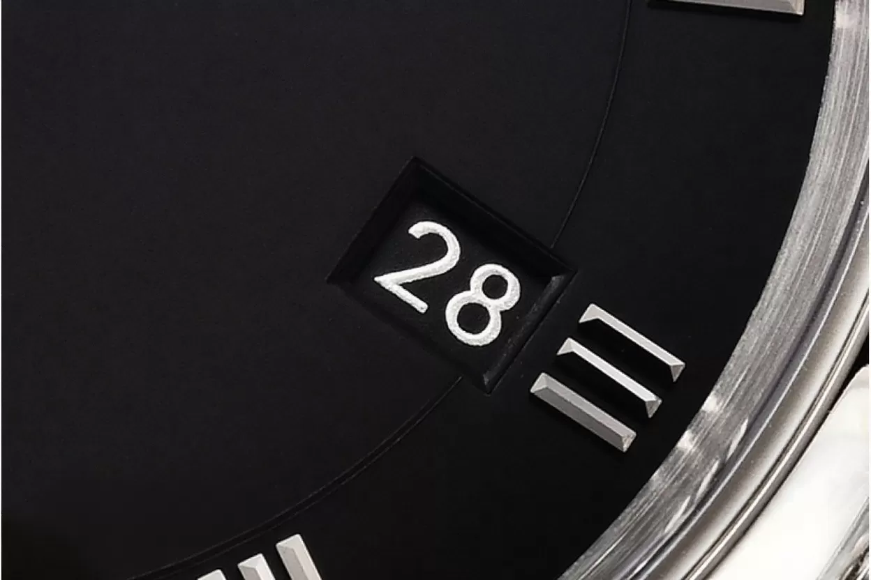 Alternative view of Omega - De Ville Mens Co-Axial 41mm SS/SS Black/Roman VSF A8500
