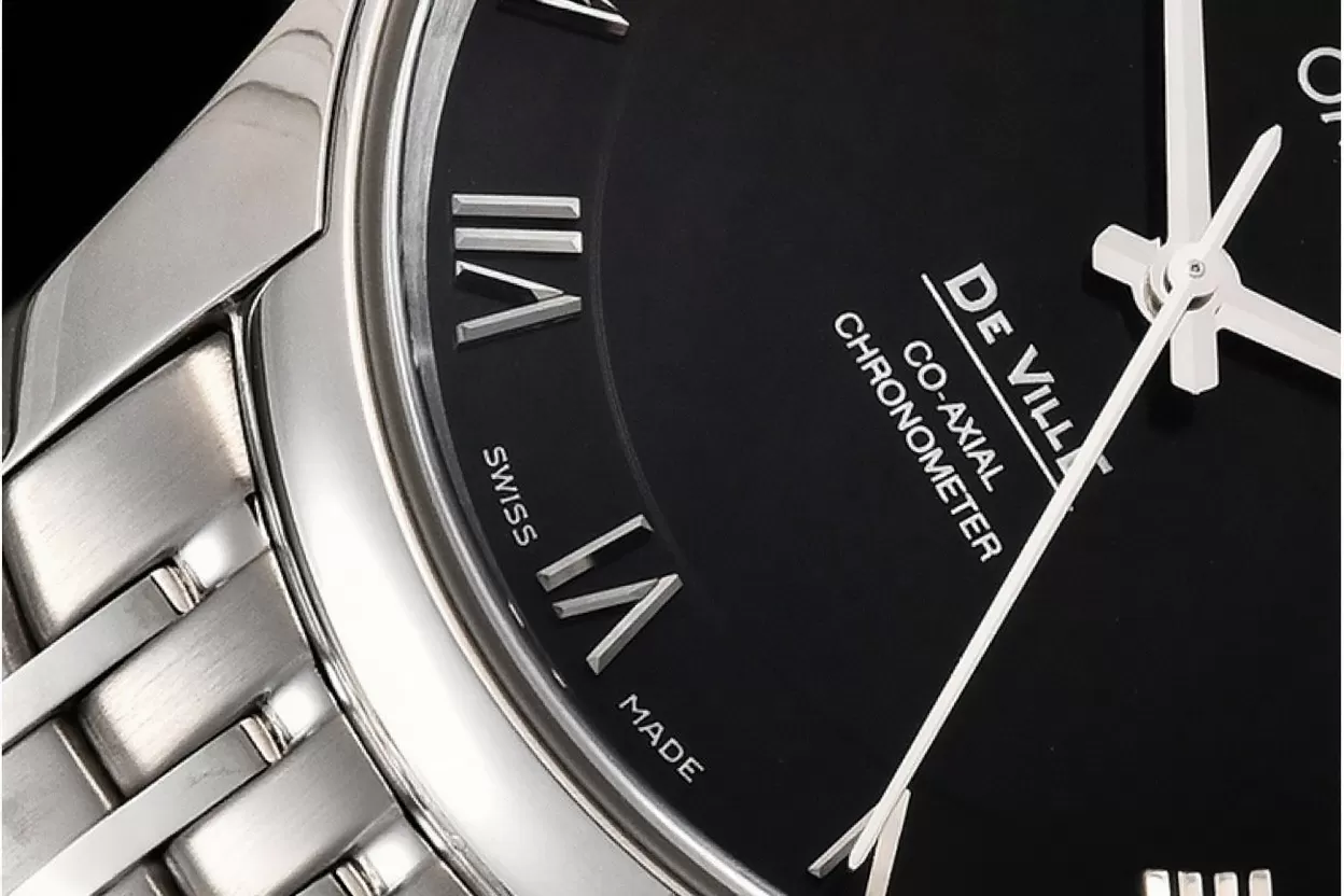 Omega - De Ville Mens Co-Axial 41mm SS/SS Black/Roman VSF A8500 - Image 15
