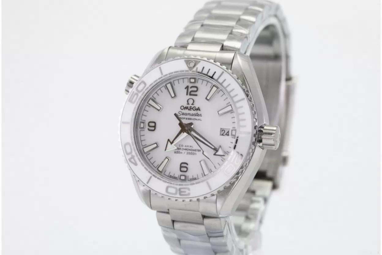 Planet Ocean 600M 39.5mm SS/SS Ladies White Dial VSF A8800 - Image 17