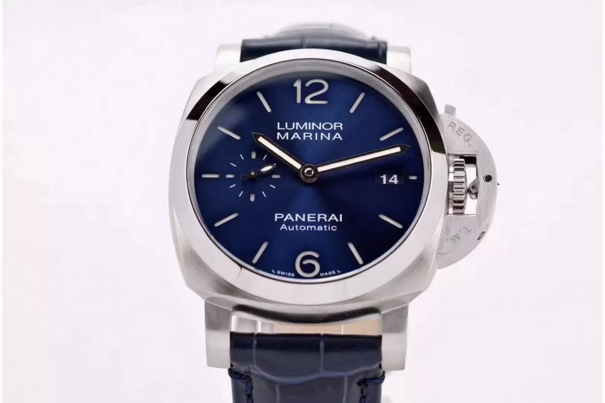 Alternative view of Panerai - PAM1393 Lum. Marina Auto 42mm SS/LE Blue VSF P9010