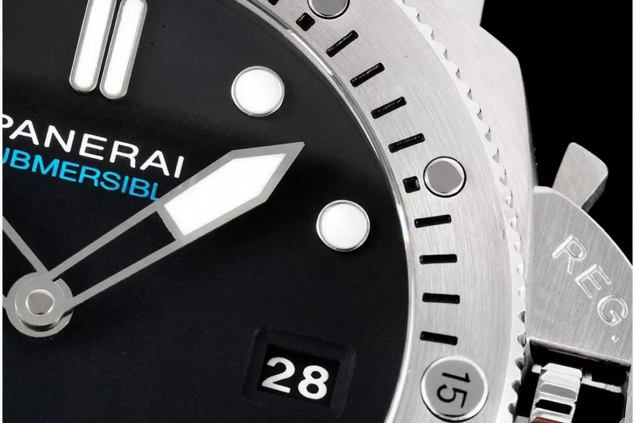 Submersible PAM1229 44mm SS/RU black Dial VSF P900 - Image 6