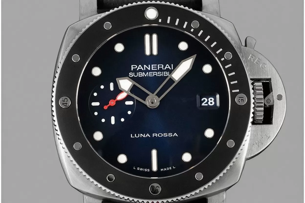 Submersible PAM1565 Luna Rossa 42mm SS/RU Blue Dial VSF P900 - Image 3