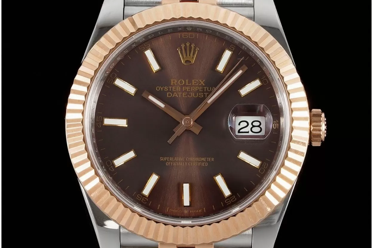 Alternative view of Datejust 126331 41mm Jub SS/RG Brown/Stk VSF DD3235