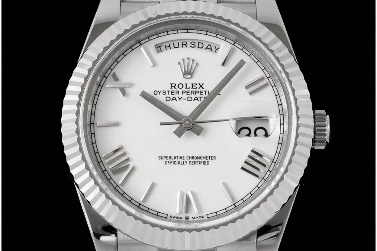 Alternative view of DayDate 228239 40mm Pres SS/SS White Dial GMF A2836 (Gain Weight)