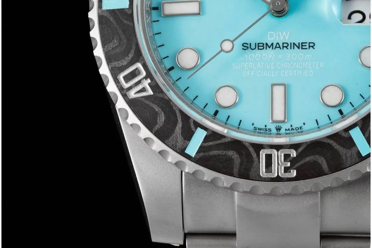 Submariner DIW 40mm 904L SS/SS Tiffany Dial VSF VS3135 - Image 5