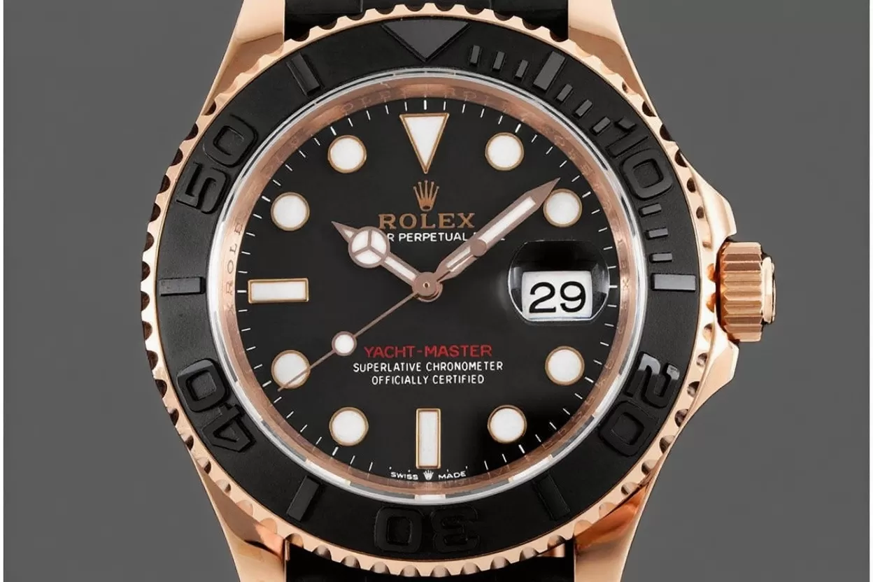 Alternative view of Yacht-Master 126655 40mm RG/RU Black/Dot VSF DD3235