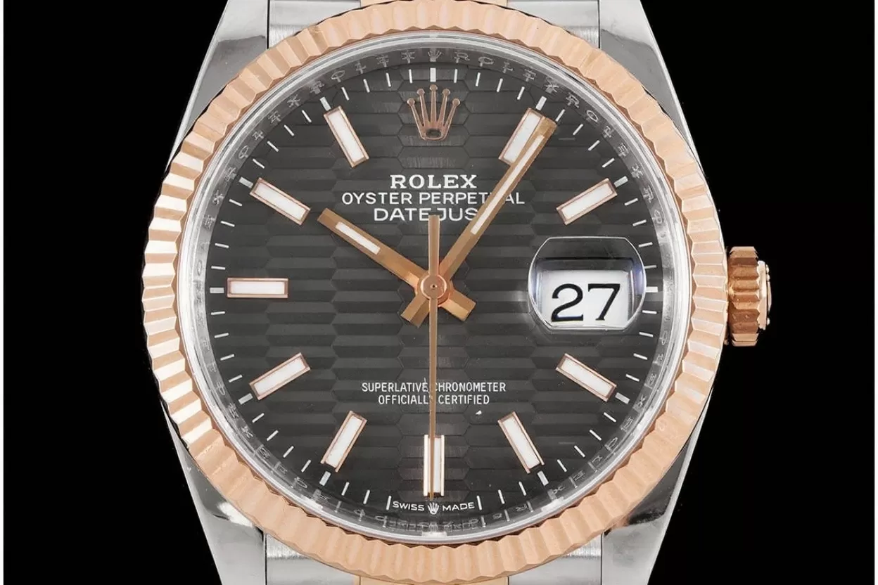 Alternative view of Datejust 126231 36mm Jub RG/SS Grey Textured/Stk VSF DD3235