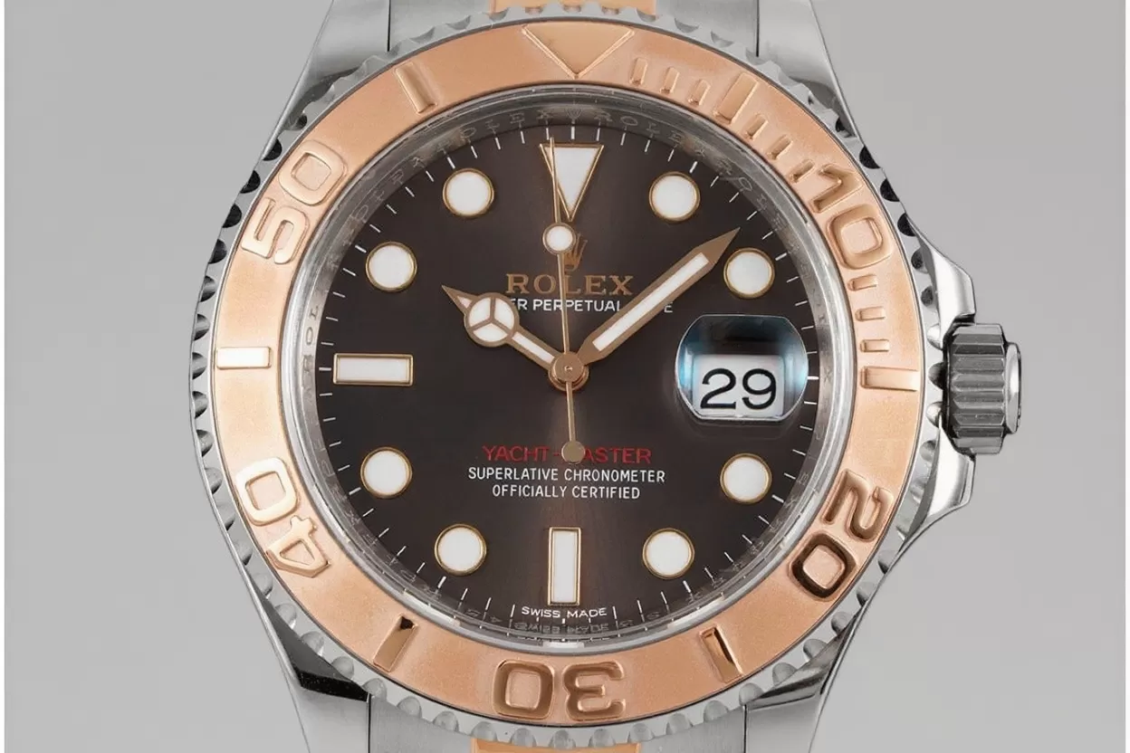 Alternative view of Yacht-Master 116621 40mm RG/SS Brown Dial VSF VS3135
