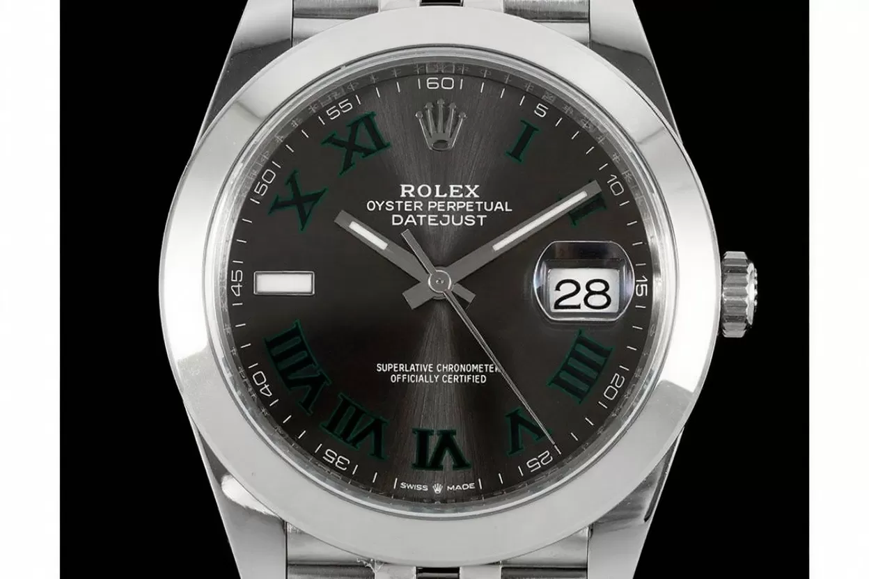 Alternative view of Datejust 126300 41mm Wimbledon Jub SS/SS Grey/Rmn VSF DD3235