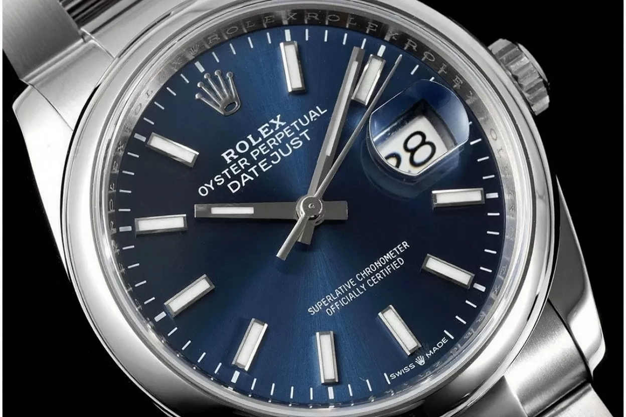 Alternative view of Datejust 126200 36mm Oys SS/SS Blue Dial VSF DD3235