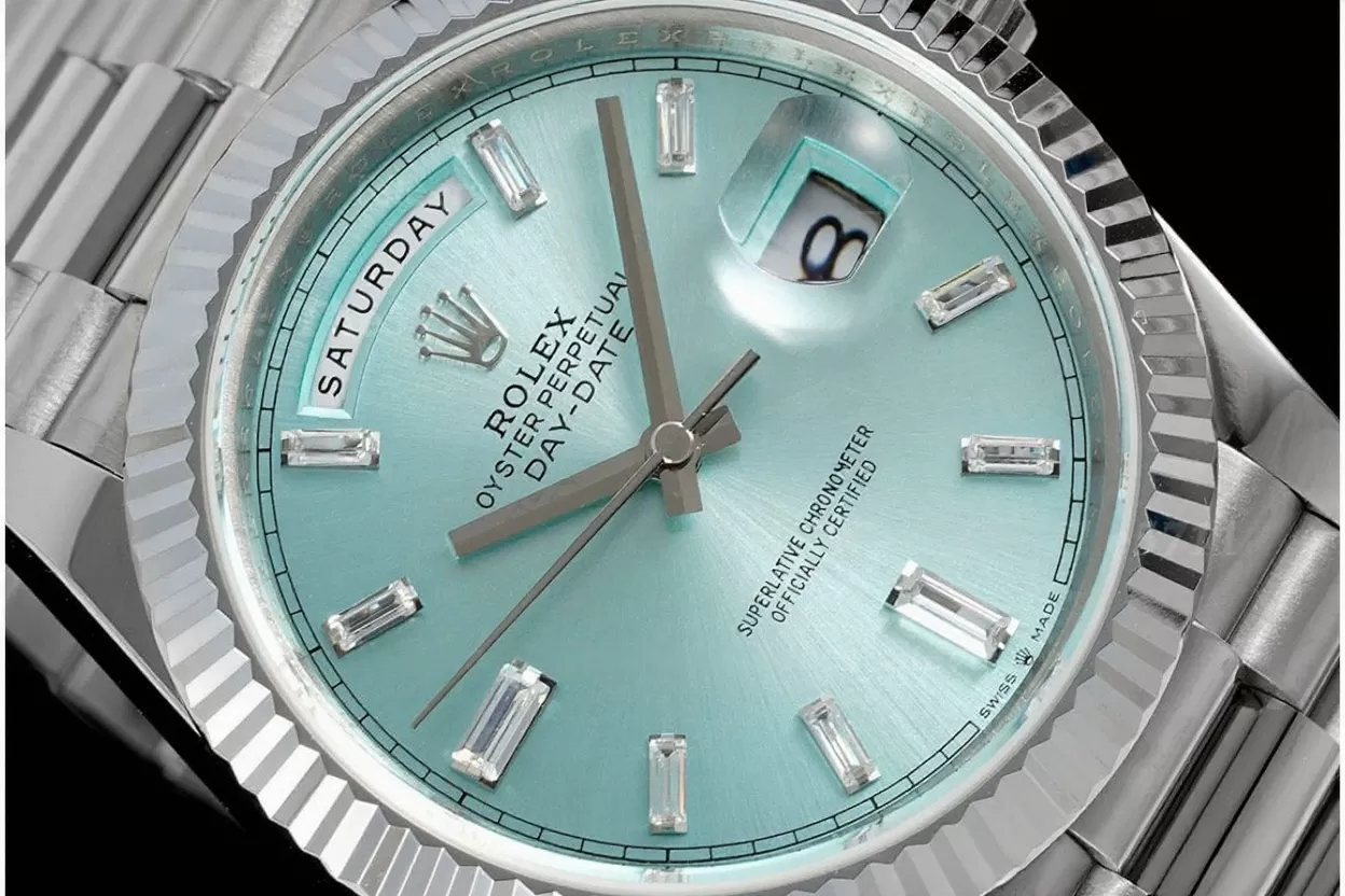 DayDate 228236 40mm SS/SS Ice Blue/Dia JDF V4 VR3255 (Gain Weight) - Image 3
