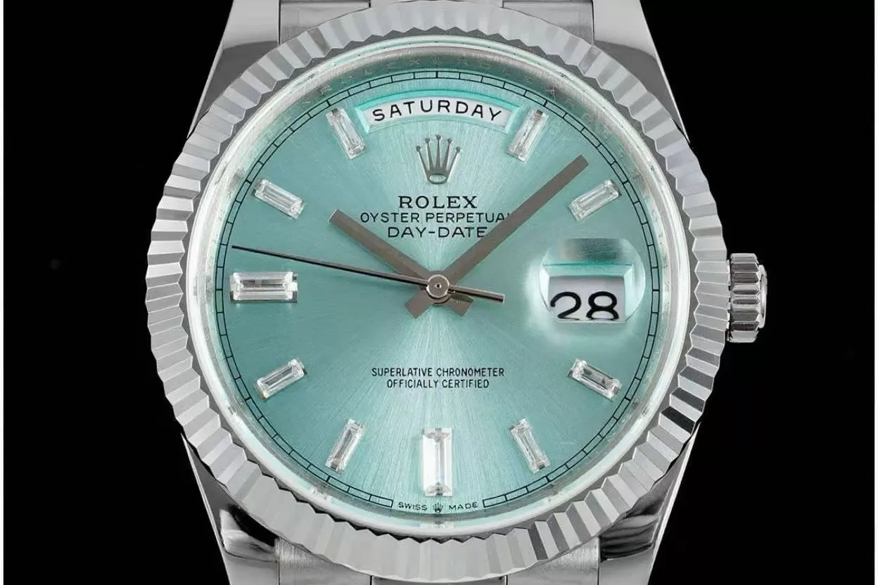 DayDate 228236 40mm SS/SS Ice Blue/Dia JDF V4 VR3255 (Gain Weight) - Image 2