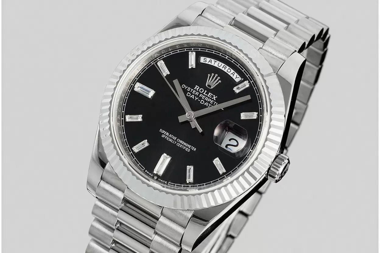 DayDate 228239 40mm SS/SS Black/Dia JDF V4 VR3255 (Gain Weight)